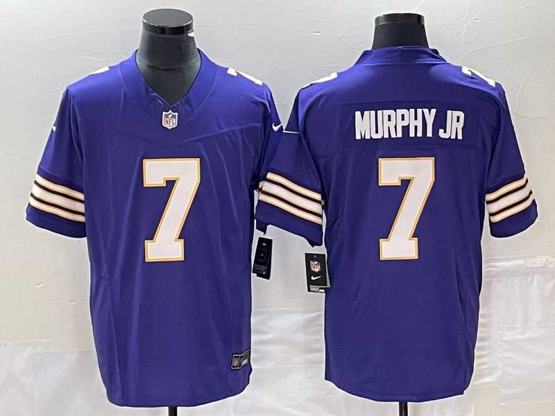 Men's Minnesota Vikings #7 Byron Murphy Jr Purple 2023 FUSE Vapor Limited Throwback Stitched Jersey,We sell and wholesale Men's Minnesota Vikings #7 Byron Murphy Jr Purple 2023 FUSE Vapor Limited Throwback Stitched Jersey on line form chian!
